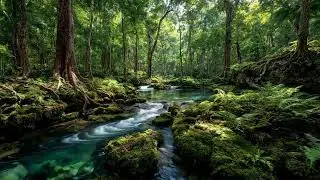 Peaceful River Flow Sleep Ambience Creating a Calm Resting Environment