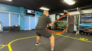 Battle Rope Waves with Side Shuffle