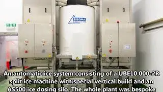 UBE10.000-2R With Automatic Dosing, Using Granular Flake Ice At A Meat Processor
