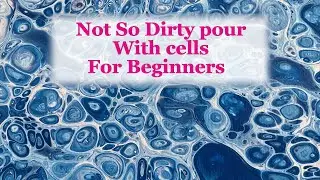 Acrylic Pouring | ABSTRACT ART for Beginners | How to Create Cells in Acrylic Pouring | Sarah Joy |