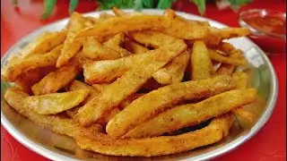 कुरकुरी आलू फ्रेंच फ्राइज बनाने की आसान रेसिपी | Crispy Potato French Fries Recipe | Potato Fries