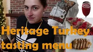 Thanksgiving tasting menu  - Deconstructed Heritage Turkey Dinner, sous vide turkey & butchery