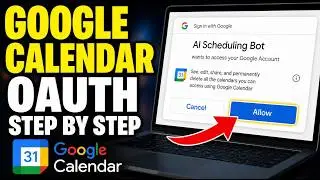 How to authenticate with Google Calendar using OAuth for AI scheduling bots - Step By Step