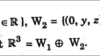 Problem Related to Direct Sum