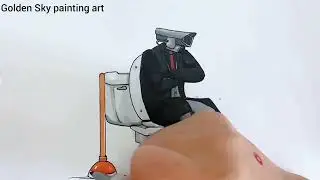 How to draw camera man toilet||easy drawing pencil