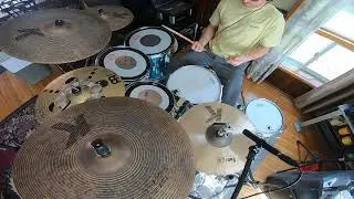 Learning Jazz Comping on a beautiful Pearl Reference Drum kit!