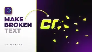 Make Broken Text Animation Effects In Alight Motion | Alight Motion Preset Link