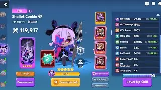 CookieRun: TOA Shallot Cookie MAX Skills upgrade and MAX equipments