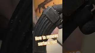 How to remove surface rust from rifle/magazine #shorts #trending #rust #cleaning