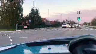 Sunset drive in my Volvo Amazon