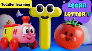 T is for Tiger 🐯 | Learn Letter T for Kids | Fun ABC Learning Video #preschoollearning #roblox