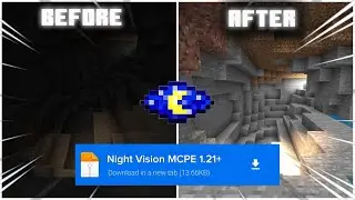 Night Vision For MCPE 1.21+ 🌌