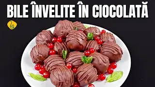 Bilute cu biscuiti si nuca, cu o glazura delicioasa de ciocolata