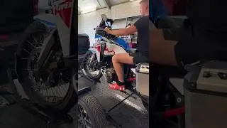 Loading 2024 Honda Africa Twin on Lowering Trailer #shorts