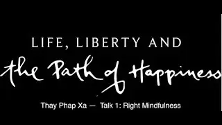 Правильная осознанность &mdash; Thay Phap Xa | 2018 04 08