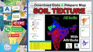 Download Soil Texture Data & Prepare Soil Texture Map From BHUVAN By ArcMap
