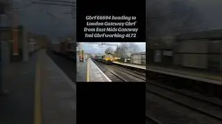 Gbrf 66694 heading to London Gateway Gbrf from East Mids Gateway Tml Gbrf working 4L72&nbsp;#Gbrf