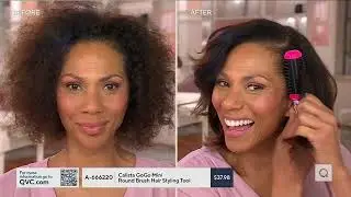 Calista GoGo Mini Round Brush Hair Styling Tool on QVC