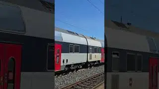 DSB litra EB Vectron og dobbeltd&aelig;kkervogne p&aring; Borup station #danmark #dsb