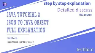 JSON to Java Full Explanation with concept || How to convert JSON to Java || Top to bottom