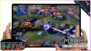 Samsung Tab S10 Ultra Mobile Legends Gaming test MLBB | Dimensity 9300+, 120Hz Display