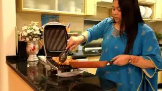 Курица барбекю - Курица барбекю на гриле, кулинарное шоу, Жареная курица. Кулинарное шоу Райханы