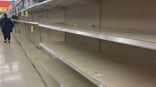 Grocery store shelves empty as Central Texas braces for Winter Storm