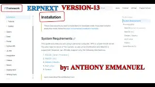 ERPNExt Installation version13