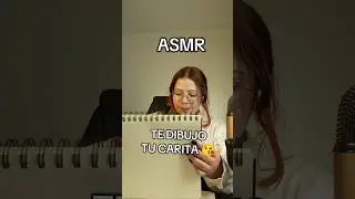 ASMR TE DIBUJO TU CARITA 😘 #asmr #relax #asmrshorts #asmrtedibujo #dibujo