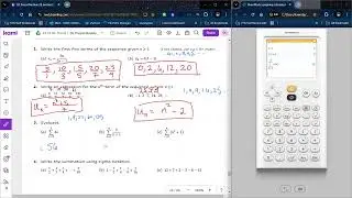 Review sequences, series, and binomial theorem with NumWorks (Video 1)