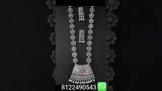 Exclusive celebrity Oxidised silver jewellery collection today 23-3-25#lakshara #jewellery