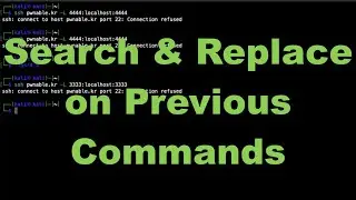 cli tip4: Search & Replace on Previous Commands