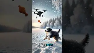 How A Drone And Chicken Saved This Dog&rsquo;s Life 🥹 #shorts #dog #rescue #saved #story #news #viral