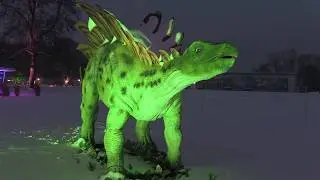 Dino-Ausstellung. Dinolights im Egapark , Erfurt, Germany
