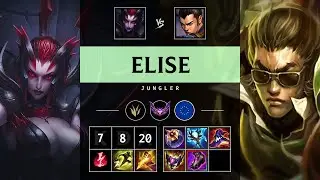 Elise Jungle vs Xin Zhao - EUW Master Patch 25.16