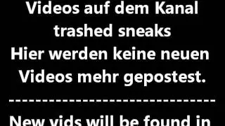 Trashing sneakers