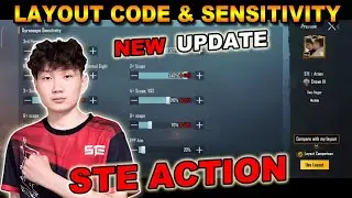 New! STE ACTION Control Code & New Sensitivity PUBG MOBILE