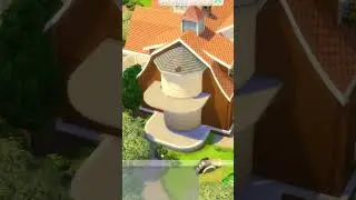 this is how you use a round room in sims 4 #sims4room #sims4shorts #sims4howto