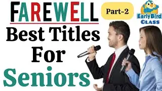Best Titles for seniors in Hindi/Funny Titles for seniors in hindi/Farewell hindi Titles/Part 2