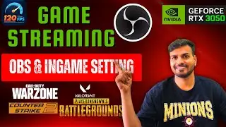 Best OBS Settings for 120+ FPS Streaming | Warzone, Valorant & CS2 (RTX 3050 + i5 12th Gen)