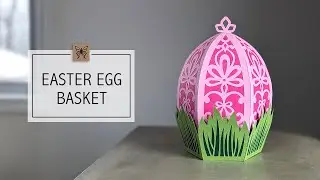 DIY Easter Egg Basket #papercraft #easteregg