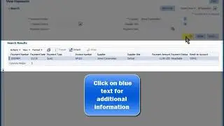 Oracle Portal Cloud Supplier View Payment Video Instructions