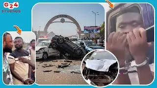 Speed Run Gone Wrong: East Legon Paul Walker Sm@shes  G‑Wagon Into Matiz