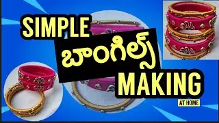 DIY Simple design Silk Thread Bangles | Beginners Friendly | Handmade Bangles #ytvideos 