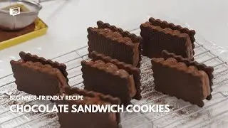 Making Chocolate Sandwich Cookies In 4 Minutes | Beginner-Friendly Recipe