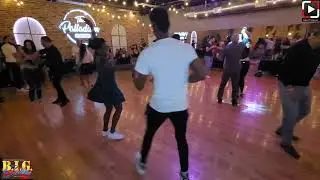 Anais y Micah Social Dancing at BIG Salsa Festival Houston Pre-Party 2022