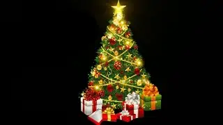 Christmas tree green screen video |Christmas tree black screen| Merry Christmas
