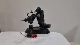 6 DOF Robot arm 3D printed with stepper motors and inverse kinematics.
