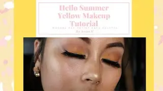 Hello Summer Yellow Tutorial with Morphe 24A Artist Pass Palette