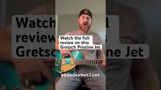 Watch the full review of this Gretsch Pristine Jet! Link here 👉🏻 #guitar #guitarreviews #shorts